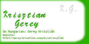 krisztian gerey business card